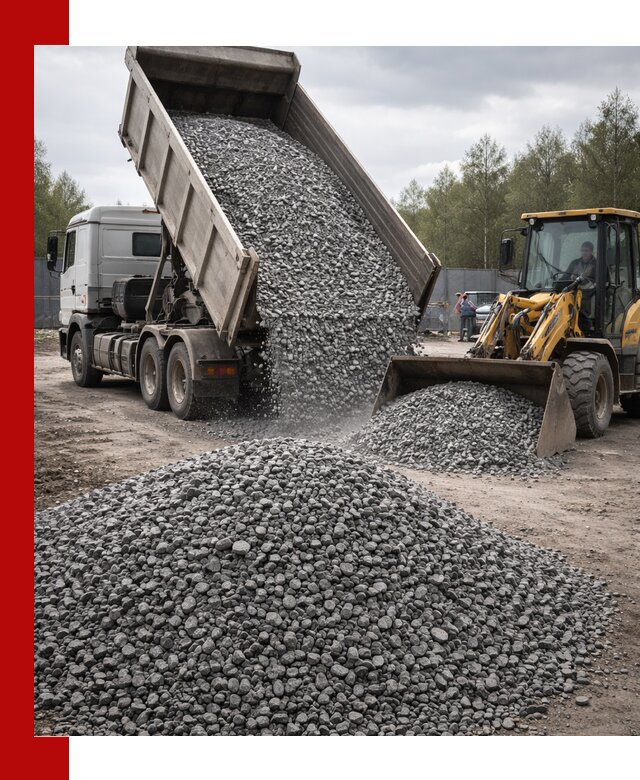 Доставка и продажа щебня гранитного в Малоярославце