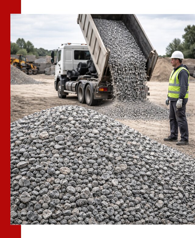 Доставка и продажа гранитного щебня фракции 5-20 в Малоярославце