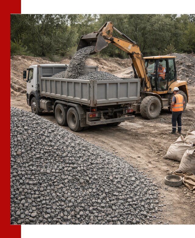 Доставка гравийного щебня в Малоярославце оптом и в розницу