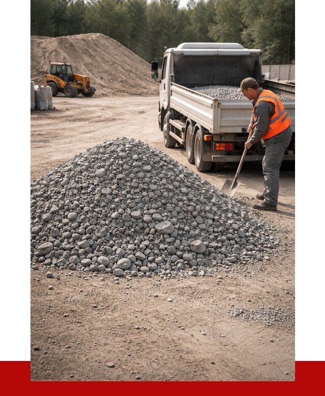 Гравийный щебень фракция 5-10 в Малоярославце от 2275 р. | ПРОНЕРУДМлр