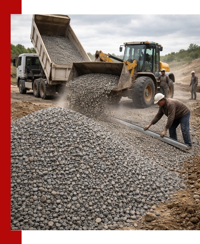 Гравийный щебень фракция 5-20 с доставкой в Малоярославце