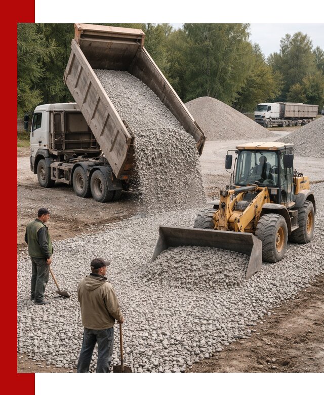 Купить гравийный щебень фракция 20-40 в Малоярославце с доставкой