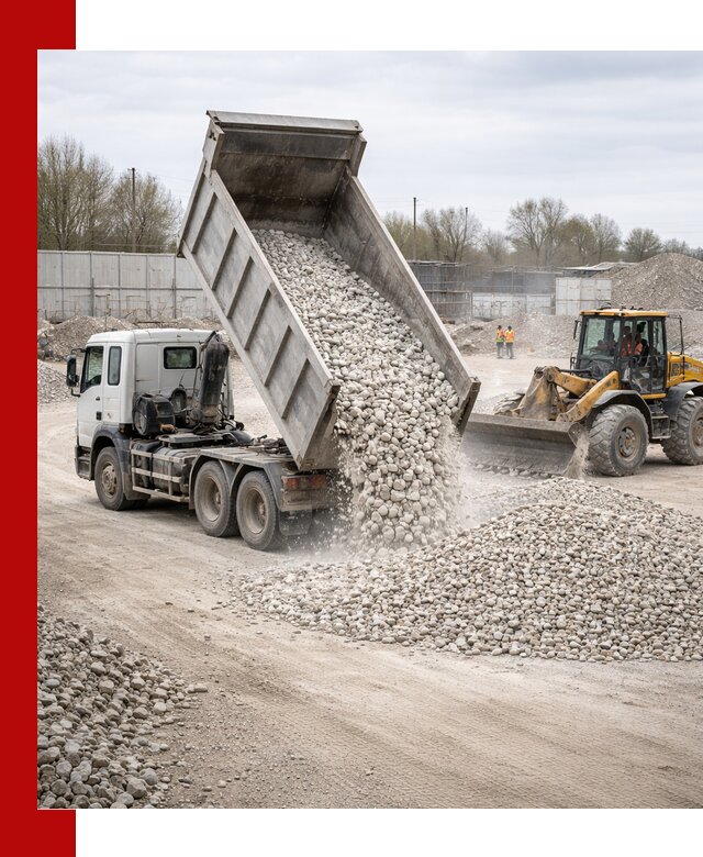 Доставка и продажа известнякового щебня в Малоярославце