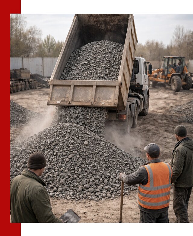 Доставка шлакового щебня в удобные сроки по выгодной цене в Малоярославце