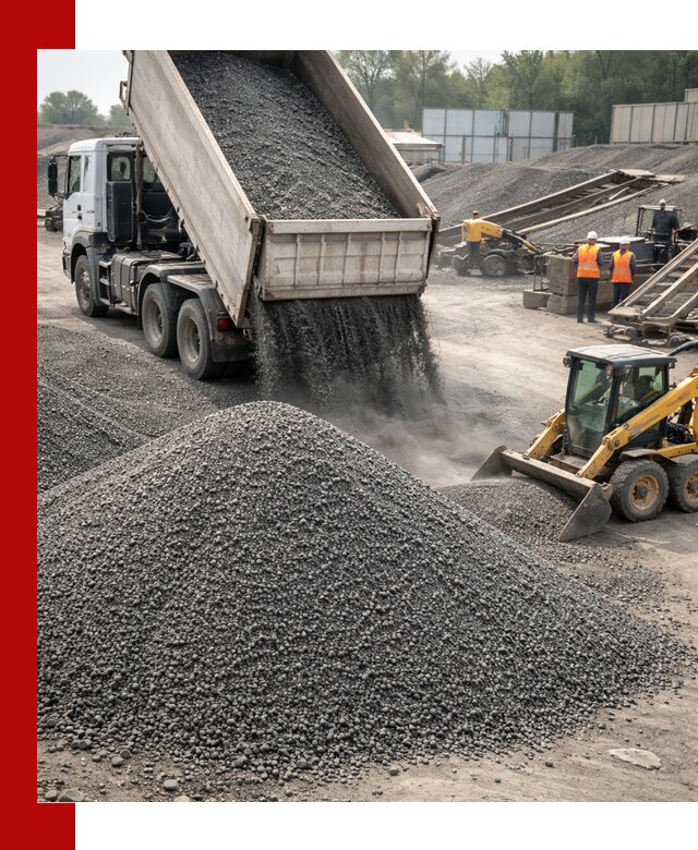Вторичный щебень фракция 0–5 с доставкой в Малоярославце