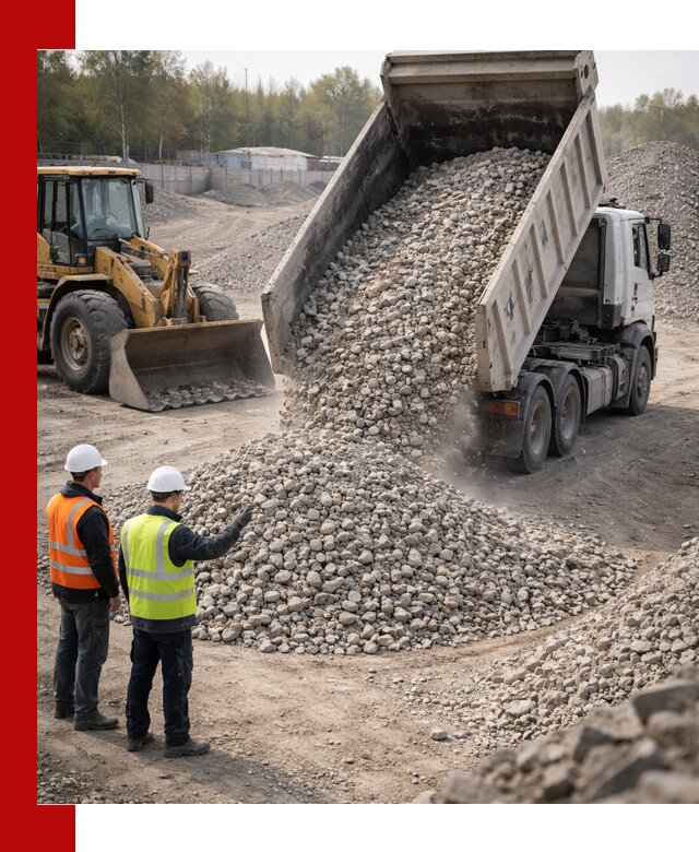 Вторичный щебень фракция 40–70 доставка в Малоярославце