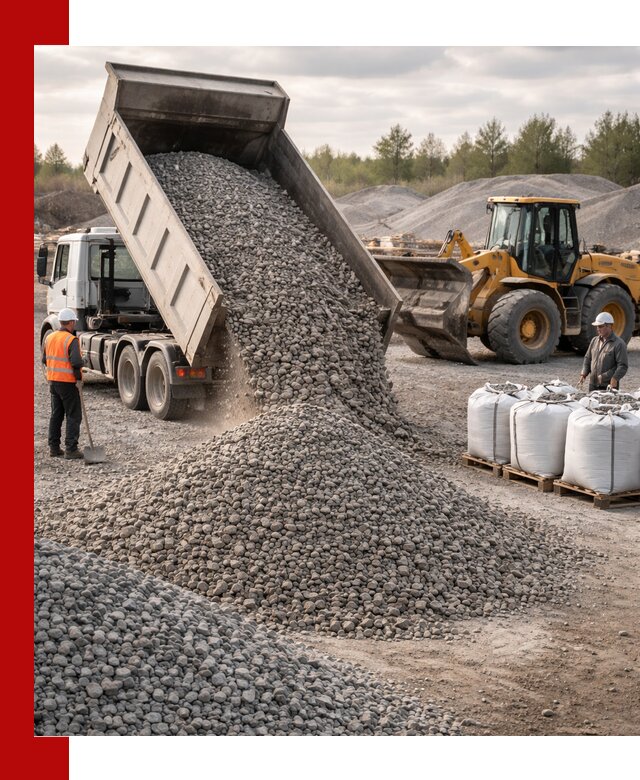 Бетонный щебень фракция 5–20 с доставкой в Малоярославце