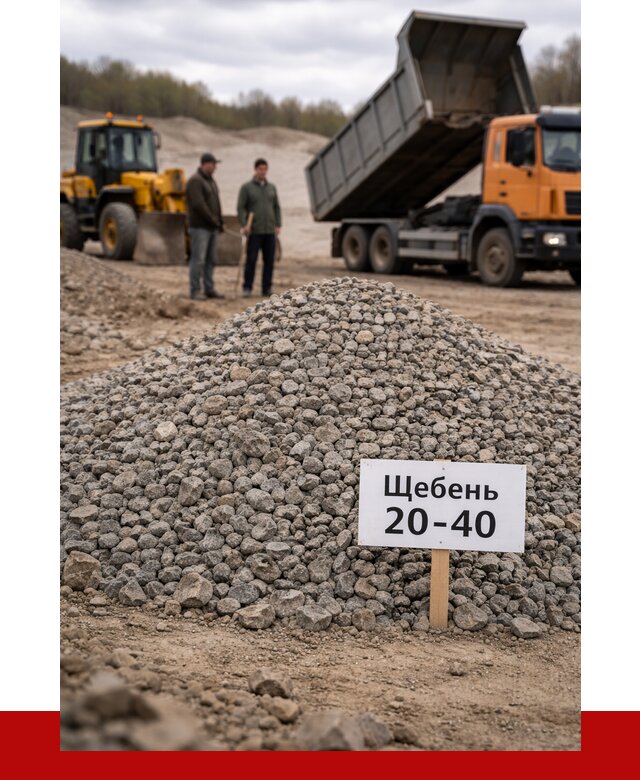 Бетонный щебень фракция 20-40 в Малоярославце от 2534 р. | ПРОНЕРУДМлр