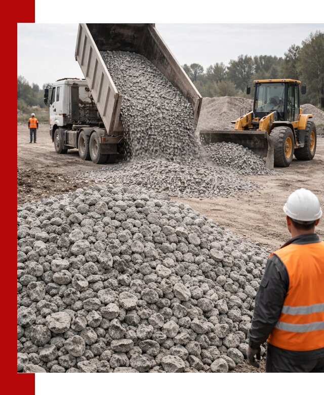 Доставка бетонного щебня фракции 20-40 в Малоярославце