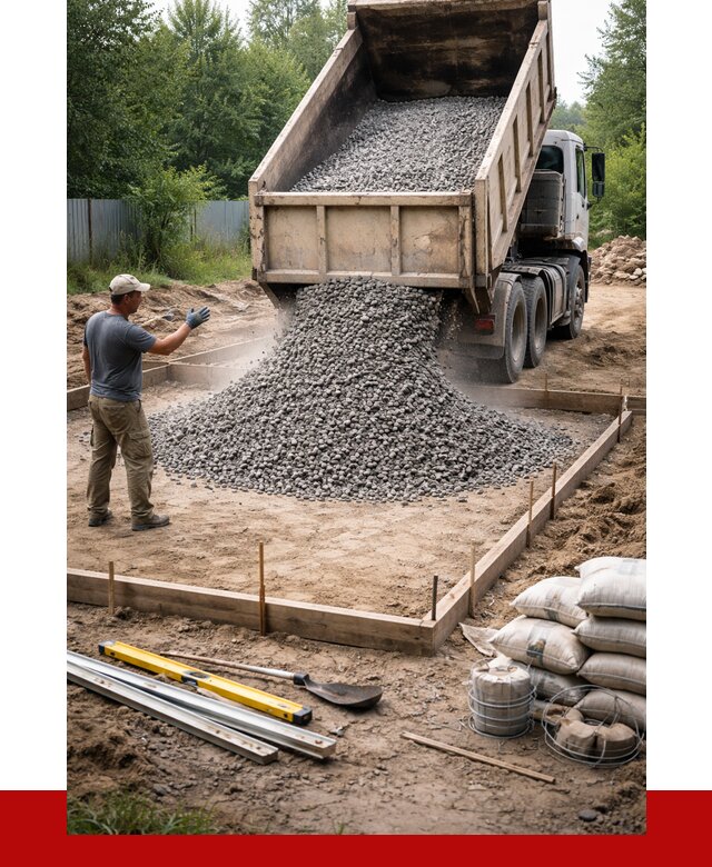 Купить щебень для фундамента в Малоярославце от 4654 р. | ПРОНЕРУДМлр