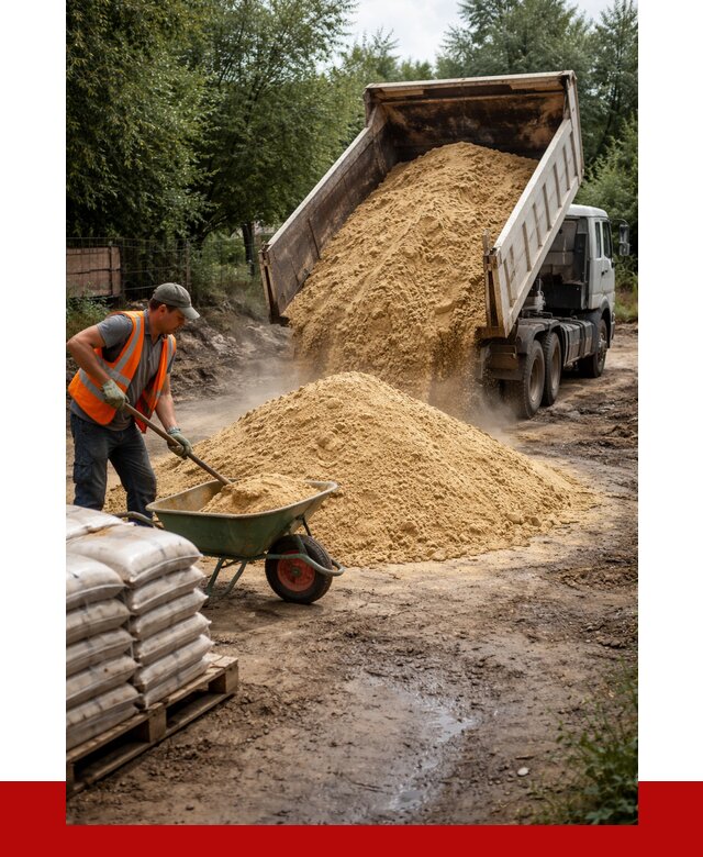 Купить песок с доставкой в Малоярославце от 1862 р. | ПРОНЕРУДМлр