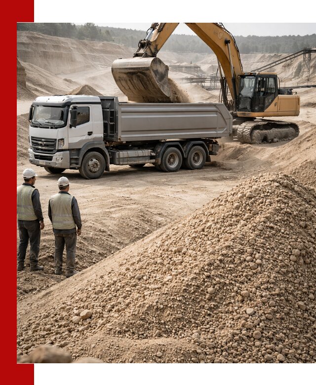 Карьерный крупнозернистый песок с доставкой в Малоярославце