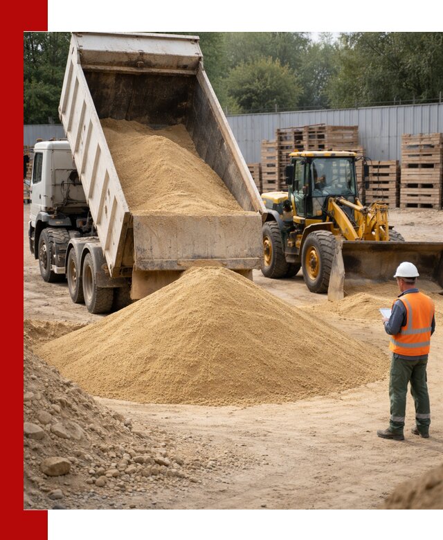 Доставка карьерного мелкозернистого песка в Малоярославце
