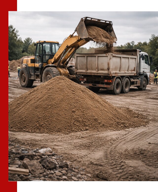 Доставка речного песка навалом в Малоярославце быстро и выгодно