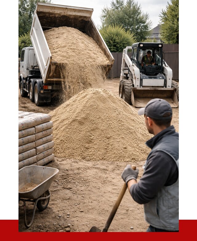 Мытый речной песок с доставкой в Малоярославце от 1500 р. | ПРОНЕРУДМлр