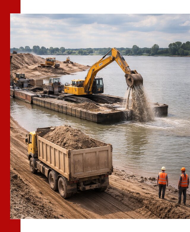 Намывной песок с доставкой в Малоярославце оптом и в розницу