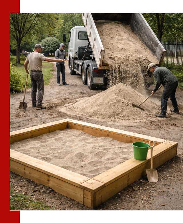 Песок для песочницы с доставкой в Малоярославце недорого и чистый