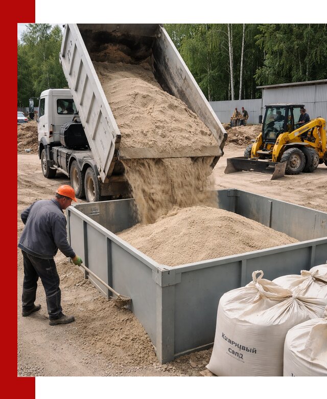 Кварцевый песок для фильтра в Малоярославце — доставка и качество