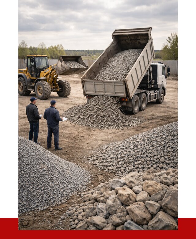 Гравий и камень с доставкой в Малоярославце от 4344 р. - ПРОНЕРУДМлр