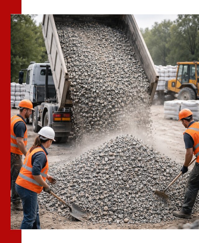 Доставка гравия и камня в Малоярославце оптом и в розницу