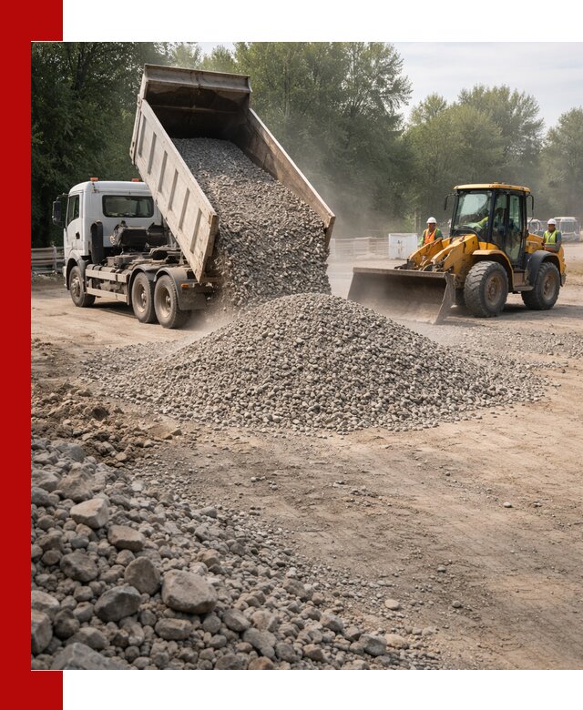 Гравий фракция 5–20 доставка в Малоярославце оптом и в розницу