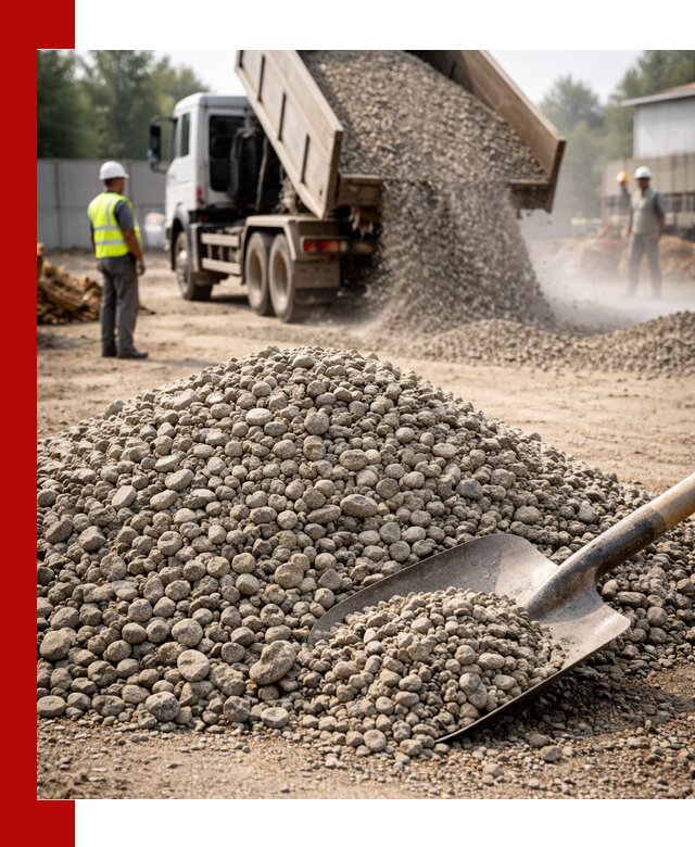 Доставка гравия фракции 20-40 в Малоярославце с самосвалами