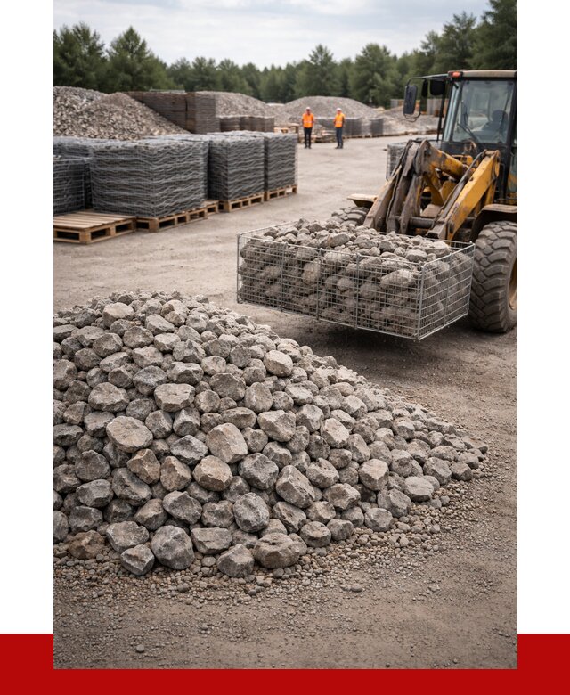 Камень для габионов фракция 70-150 в Малоярославце от 4344 р. | ПРОНЕРУДМлр