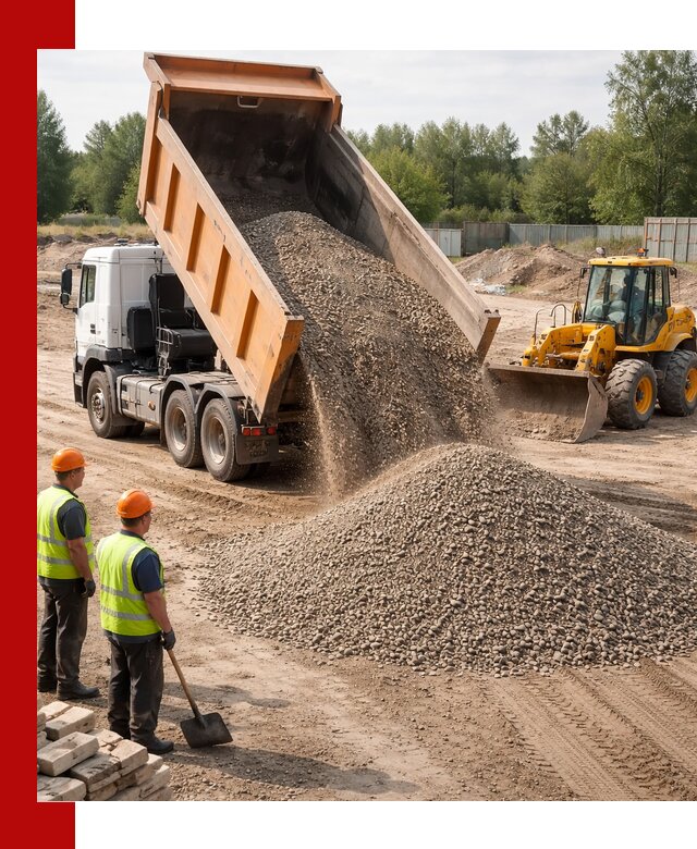 Доставка щебёночно-песчаной смеси ЩПС С7 в Малоярославце
