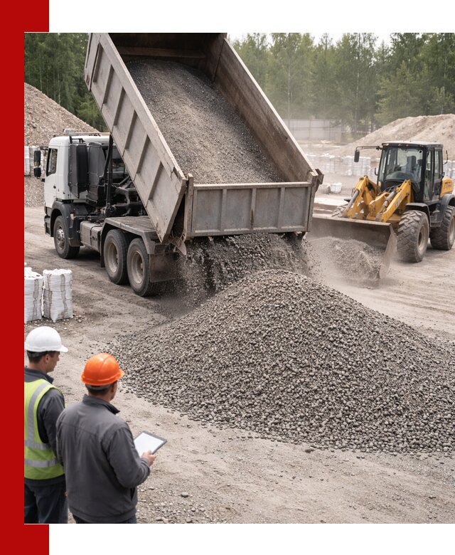 Доставка и продажа гранитного отсева 0-10 в Малоярославце