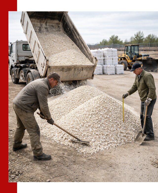 Мраморная крошка с доставкой и разгрузкой в Малоярославце