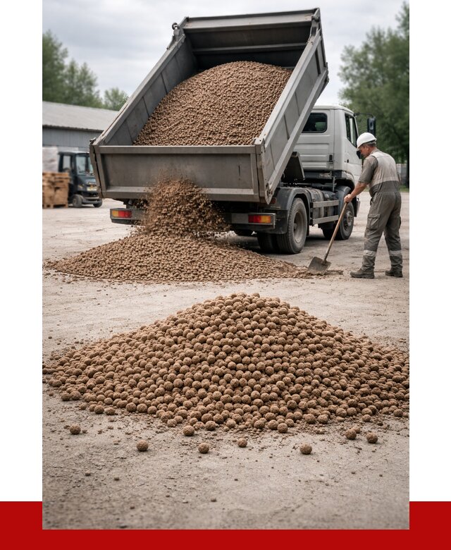 Керамзит с доставкой в Малоярославце от 4344 р. за м3 | ПРОНЕРУДМлр