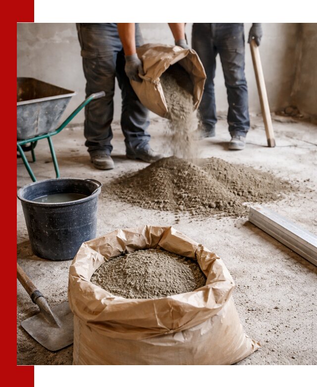 Доставка сухой смеси для стяжки в Малоярославце