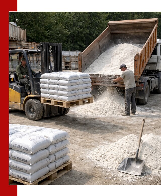 Доставка строительной извести оптом и в розницу в Малоярославце