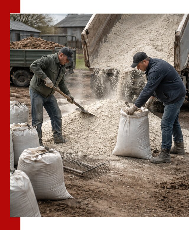 Доставка извести пушонки в Малоярославце оптом и мелким оптом