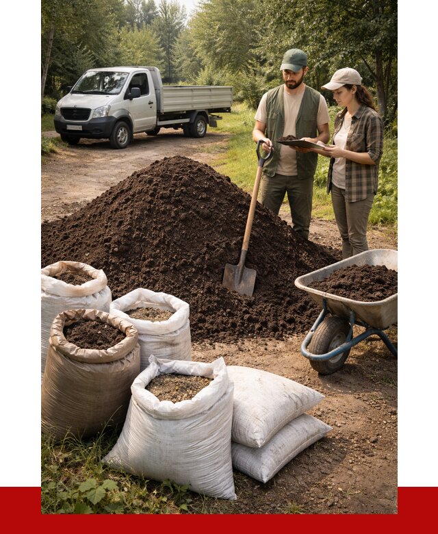 Купить грунт с доставкой в Малоярославце от 4654 р. за м3 | ПРОНЕРУДМлр