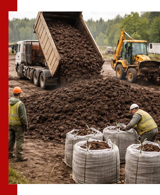 Доставка нейтрального торфа в Малоярославце оптом и в розницу