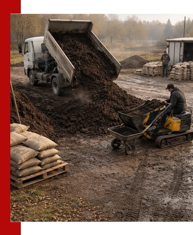 Кислый торф в доставке по выгодным ценам в Малоярославце