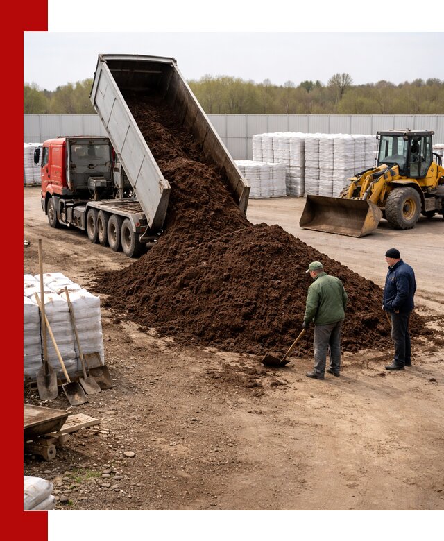 Доставка торфяных смесей оптом и в розницу в Малоярославце