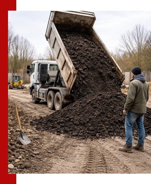 Доставка чернозема навалом в Малоярославце быстро и выгодно