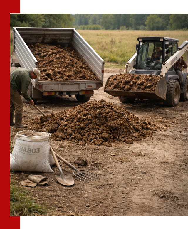 Доставка конского навоза в Малоярославце с разгрузкой и доставкой на объект