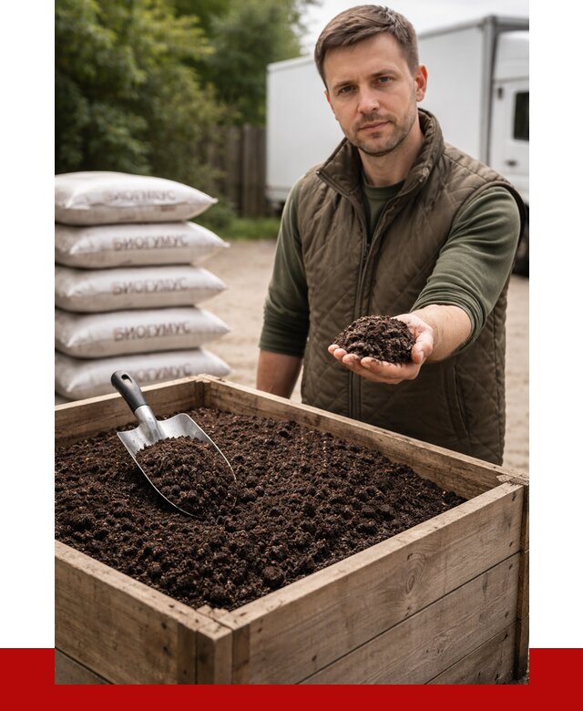 Купить биогумус в Малоярославце с доставкой от 8791 р. за куб | ПРОНЕРУДМлр