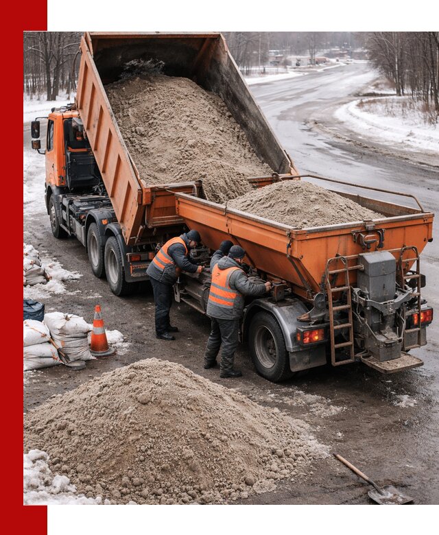 Поставка и вывоз пескосоля в Малоярославце оптом и в розницу