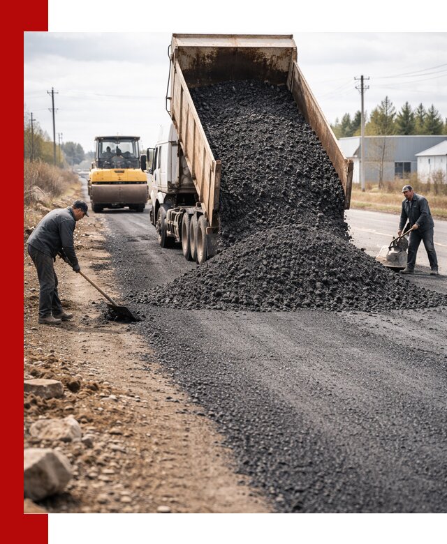 Асфальтовая крошка для дорог в Малоярославце — поставка и доставка