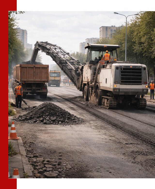 Фрезерованный асфальт в Малоярославце — удаление и вывоз старого покрытия