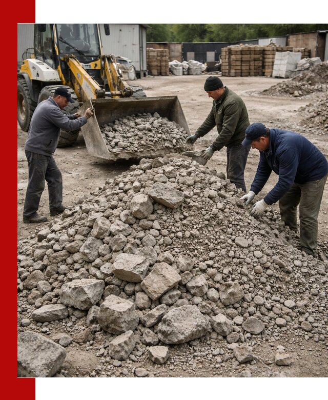 Демонтаж и вывоз бой бетона в Малоярославце