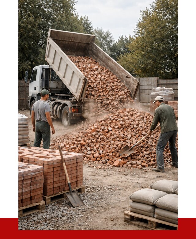 Бой кирпича в Малоярославце с доставкой от 4344 руб/куб | ПРОНЕРУДМлр