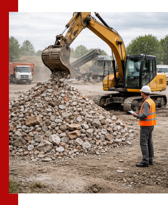 Доставка и вывоз строительного боя в Малоярославце