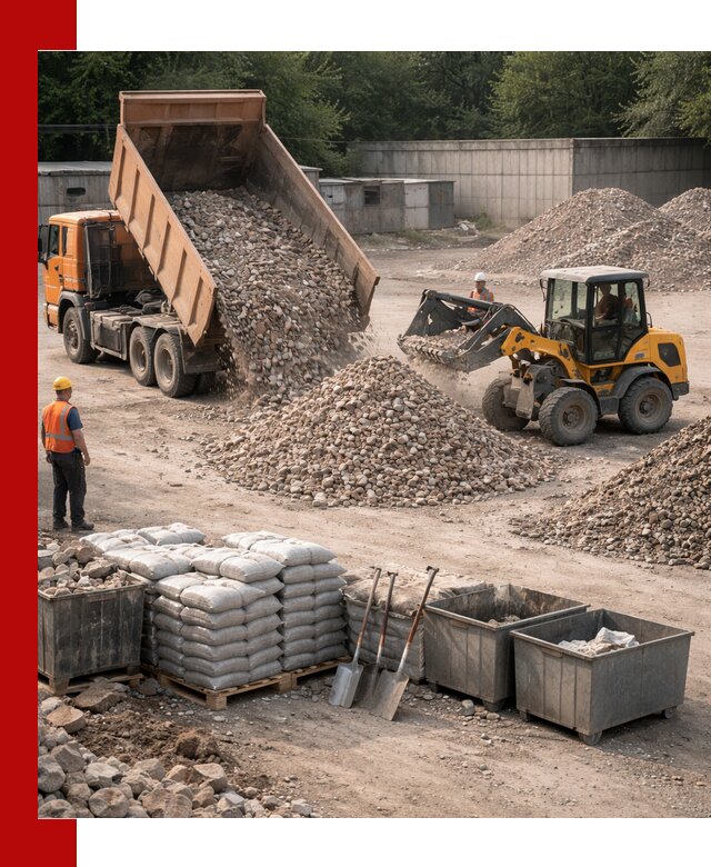 Вторичные материалы для отсыпки в Малоярославце — поставка и доставка