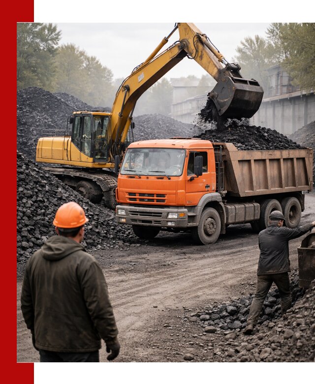 Доставка угля автотранспортом в Малоярославце быстро и выгодно