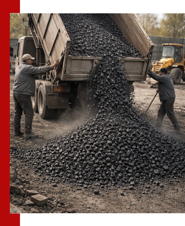 Доставка угля семечка самосвалами в Малоярославце